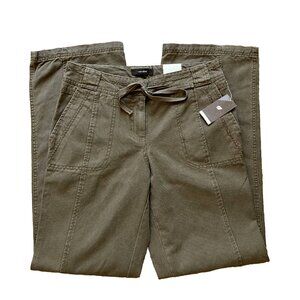 Cotton Ginny Modern Fit Straight Leg Stitched Canvas Pants Earth Tan 31" Waist